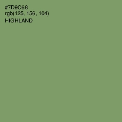 #7D9C68 - Highland Color Image