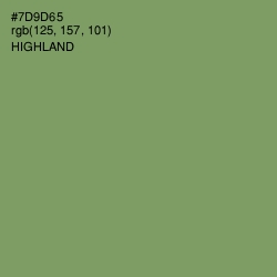 #7D9D65 - Highland Color Image