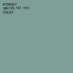 #7D9D97 - Oxley Color Image