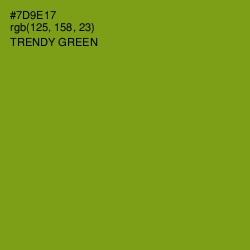 #7D9E17 - Trendy Green Color Image