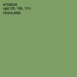 #7D9E65 - Highland Color Image