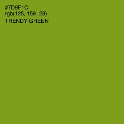 #7D9F1C - Trendy Green Color Image