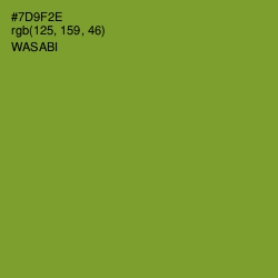 #7D9F2E - Wasabi Color Image