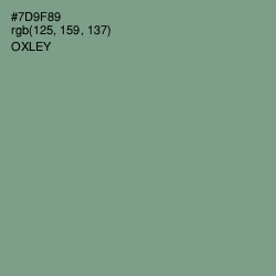 #7D9F89 - Oxley Color Image
