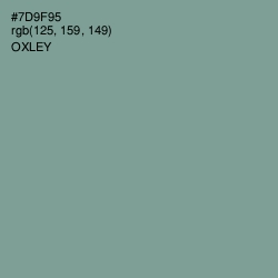#7D9F95 - Oxley Color Image