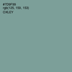 #7D9F99 - Oxley Color Image