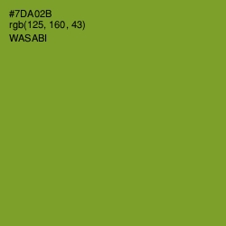 #7DA02B - Wasabi Color Image