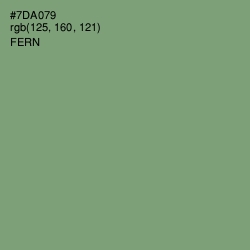 #7DA079 - Fern Color Image