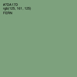 #7DA17D - Fern Color Image