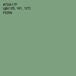 #7DA17F - Fern Color Image