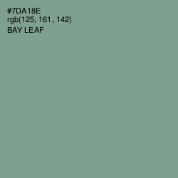 #7DA18E - Bay Leaf Color Image