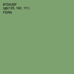 #7DA26F - Fern Color Image