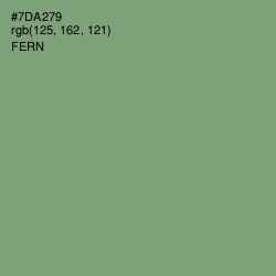 #7DA279 - Fern Color Image