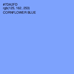 #7DA2FD - Cornflower Blue Color Image