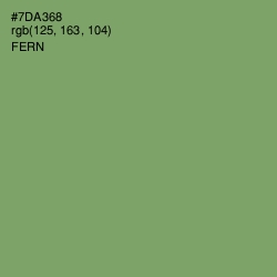 #7DA368 - Fern Color Image