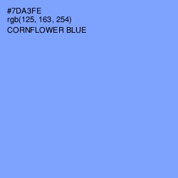 #7DA3FE - Cornflower Blue Color Image