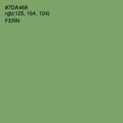 #7DA468 - Fern Color Image