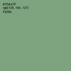 #7DA47F - Fern Color Image