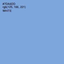 #7DA6DD - Cornflower Blue Color Image
