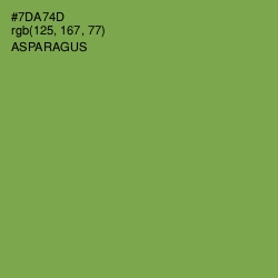 #7DA74D - Asparagus Color Image