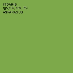 #7DA94B - Asparagus Color Image