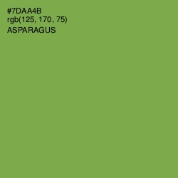 #7DAA4B - Asparagus Color Image
