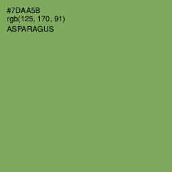 #7DAA5B - Asparagus Color Image