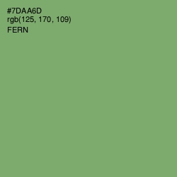 #7DAA6D - Fern Color Image