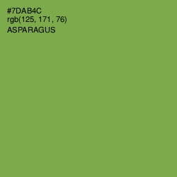 #7DAB4C - Asparagus Color Image