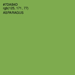 #7DAB4D - Asparagus Color Image