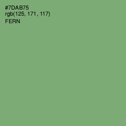 #7DAB75 - Fern Color Image