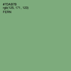 #7DAB7B - Fern Color Image