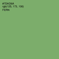 #7DAD6A - Fern Color Image