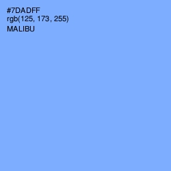 #7DADFF - Cornflower Blue Color Image