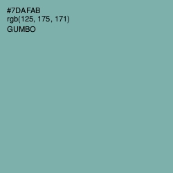 #7DAFAB - Gumbo Color Image