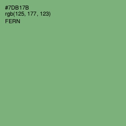 #7DB17B - Fern Color Image