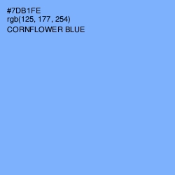 #7DB1FE - Cornflower Blue Color Image