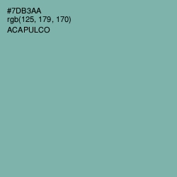 #7DB3AA - Acapulco Color Image
