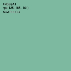 #7DB9A1 - Acapulco Color Image