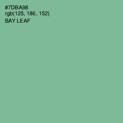 #7DBA98 - Bay Leaf Color Image