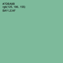 #7DBA9B - Bay Leaf Color Image