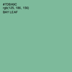 #7DBA9C - Bay Leaf Color Image