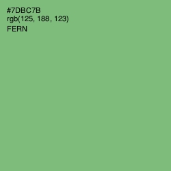 #7DBC7B - Fern Color Image