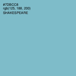 #7DBCC8 - Shakespeare Color Image