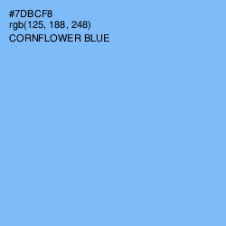 #7DBCF8 - Cornflower Blue Color Image