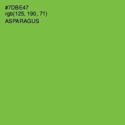 #7DBE47 - Asparagus Color Image