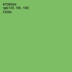 #7DBE64 - Fern Color Image