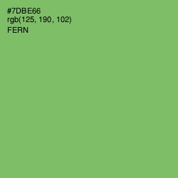 #7DBE66 - Fern Color Image