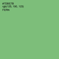 #7DBE7B - Fern Color Image