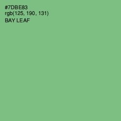 #7DBE83 - Bay Leaf Color Image